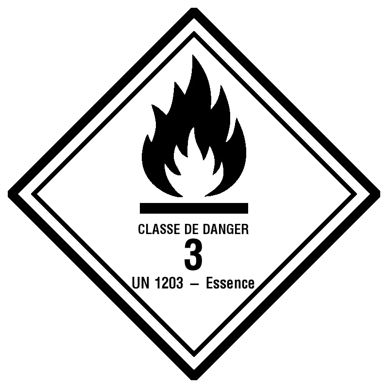 Aperçu de Étiquette de danger ADR