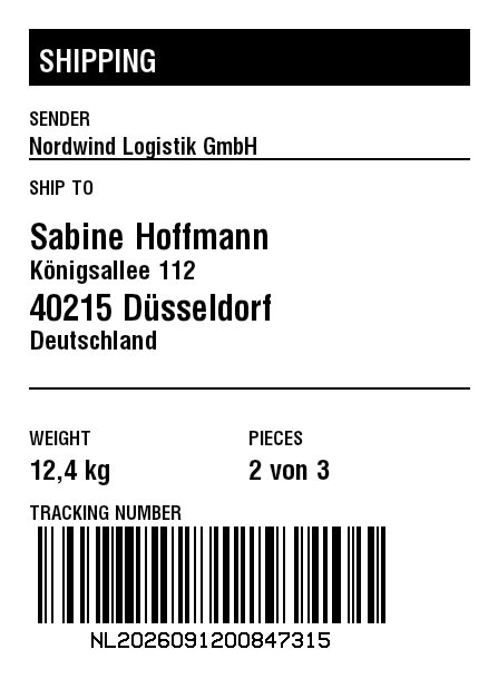 Preview of Basic Shipping