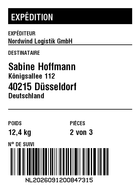 Aperçu de Expédition basique