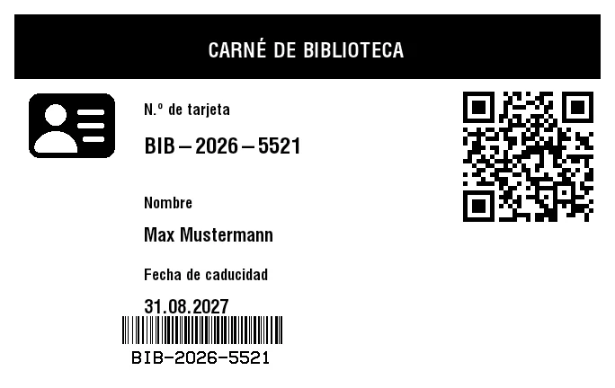 Vista previa de Carné de biblioteca