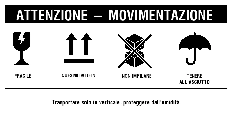 Anteprima di Serie di etichette di movimentazione