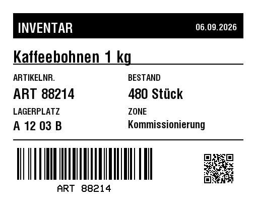 Vorschau von Inventaretikett