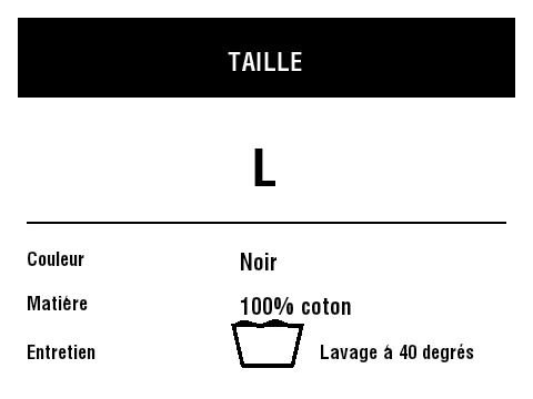 Aperçu de Étiquette de taille et de composition