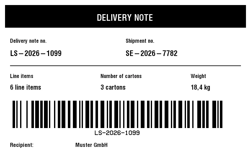 Preview of Packing Slip Outer Label