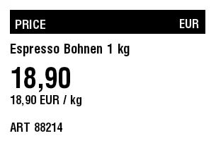 Preview of Price label