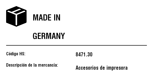Vista previa de Etiqueta de país de origen (Made in)