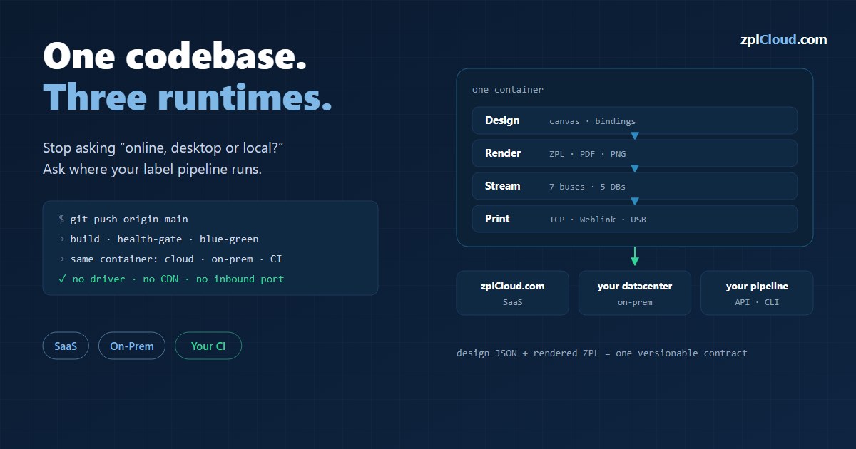 Online viewer, desktop tool, or local script? The better question: where does your label pipeline run?